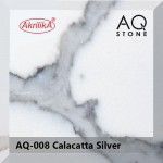 Akrilika коллекция AQ Stone - AQ-008 Calacatta Silver