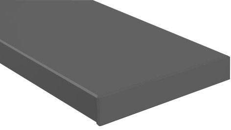 Подоконник Серый матовый CLEAN TOUCH Moeller (Меллер) LD-40 пластиковый фото 3