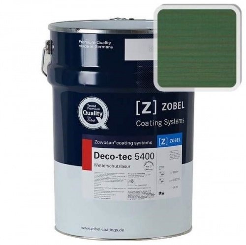 Лак фасадный ZOBEL Deco-tec 5400/5420, Grun 6.43 шелковисто-матовый