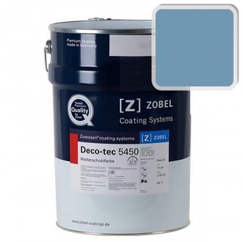 Краска для дерева ZOBEL Deco-tec 5450B RAL 5024 акриловая шелковисто-матовая