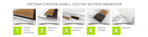 Угловая накладка наличника Qunell U-81 R 2052 089 Темный дуб фото 4
