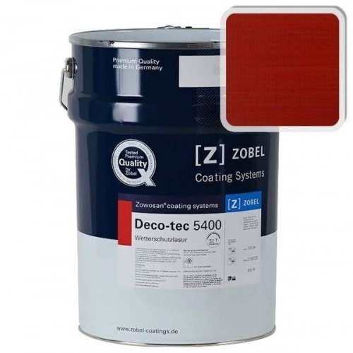 Лак фасадный ZOBEL Deco-tec 5400/5420, Rot 3.00 шелковисто-матовый фото 5