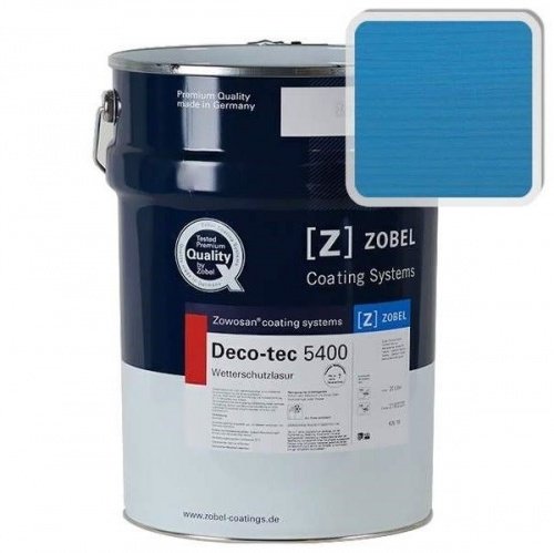 Лак фасадный ZOBEL Deco-tec 5400/5420, Blau 5.15 шелковисто-матовый фото 5