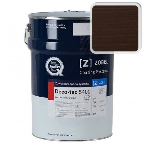 Лак фасадный ZOBEL Deco-tec 5400/5420, Choko шелковисто-матовый фото 5