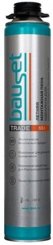 Монтажная пена профессиональная Bauset TRADE 65+летняя