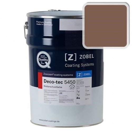 Краска для дерева ZOBEL Deco-tec 5450C RAL 8024 акриловая шелковисто-матовая