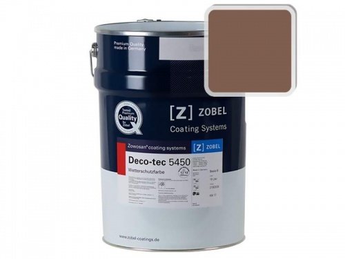 Краска для дерева ZOBEL Deco-tec 5450C RAL 8024 акриловая шелковисто-матовая фото 4