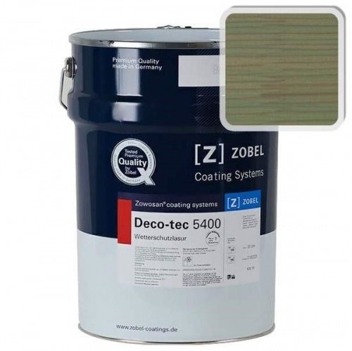 Лак фасадный ZOBEL Deco-tec 5400/5420, Grun 6.41 шелковисто-матовый