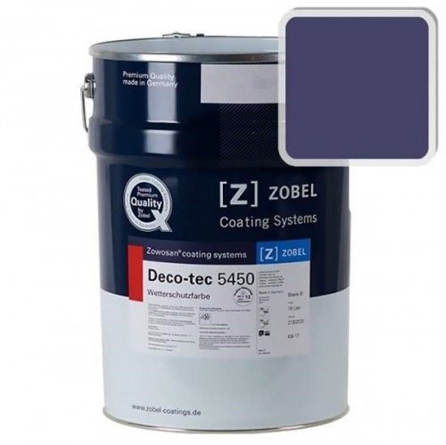 Краска для дерева ZOBEL Deco-tec 5450C RAL 5022 акриловая шелковисто-матовая