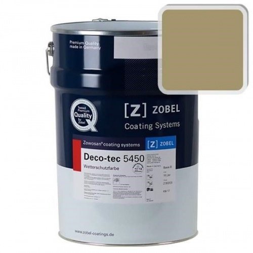 Краска для дерева ZOBEL Deco-tec 5450B RAL 1020 акриловая шелковисто-матовая