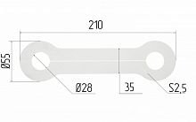 Обвод трубы, пластина № 27, L=210