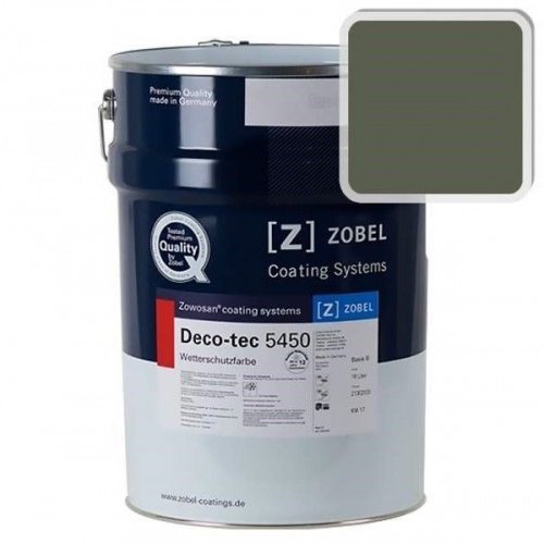 Краска для дерева ZOBEL Deco-tec 5450C RAL 6003 акриловая шелковисто-матовая