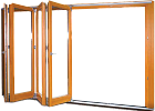 Складывающиеся двери гармошка FS портал