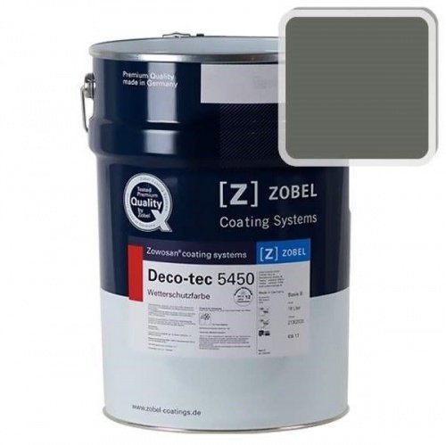 Краска для дерева ZOBEL Deco-tec 5450C RAL 7009 акриловая шелковисто-матовая