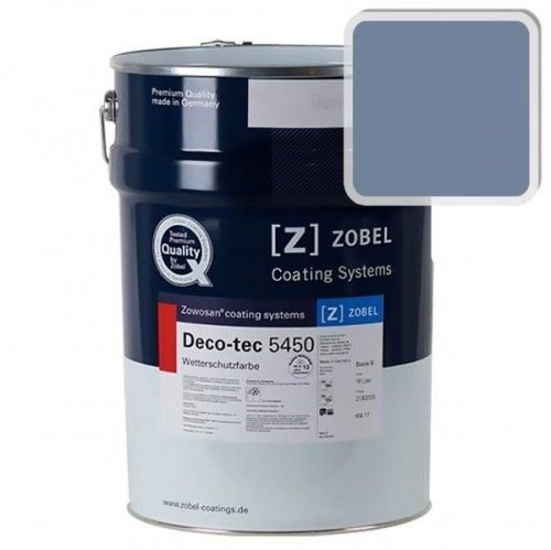 Краска для дерева ZOBEL Deco-tec 5450C RAL 5014 акриловая шелковисто-матовая фото 4