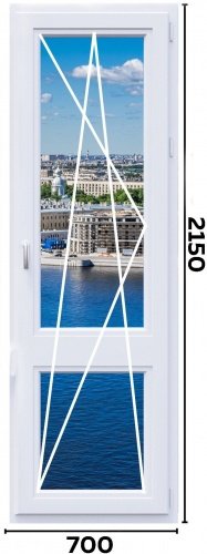 Балконная Дверь ПВХ 700X2150 Дом серии 504